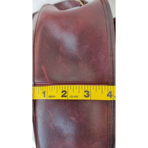 Vintage Coach Saddle Bag Burgundy Brown Bonnie Cashin Era Purse - Picture 16 of 16